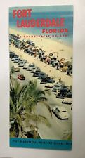 1950s Fort Lauderdale Florida Vintage Travel Brochure Vacationland picture