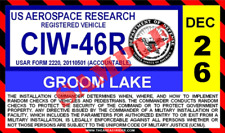 NEW AREA 51/GROOM LAKE STICKER picture