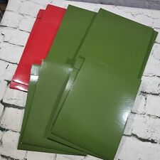 Vintage Department Store Gift Boxes Shirt Boxes Green Red Lot Of 5 In 2 Sizes  picture