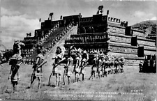 RPPC Teotihuacan Mexico MesoAmerican Pyramid High Priests Gods Warriors picture
