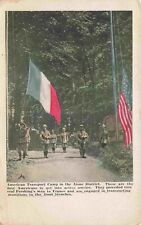 WW1 Military First Americans Munitions Transport Camp Aisne France Postcard picture