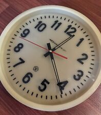 Wall big CLOCK Vintage Industrial Decor (station,school, factory) USSR 80's picture