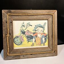 Rustic Betty Boop Framed Sign picture