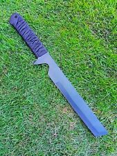 handmade D2 tool steel hunting fixed blade Tanto knife sheath EDC Survival 14” picture