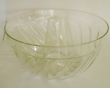 1930's Hand Blown Pale Yellow Glass Fluted Aspic Jelly Mold Vintage Kitchen  picture