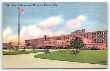 1950s TAMPA FLORIDA NEW TUBERCULOSIS HOSPITAL UNPOSTED LINEN POSTCARD P2725 picture