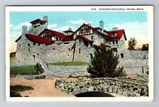 Yakima WA-Washington, Congdon Residence, Antique, Vintage c1938 Postcard picture