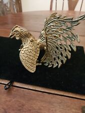 Vintage Brass Fighting Game Cock picture