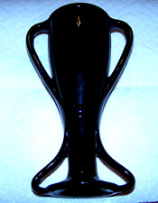 Gorgeous Vintage Fostoria Art Deco Black Tut Vase OUTSTANDING picture