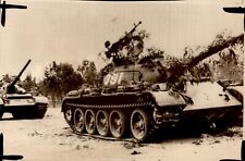 LG48 1972 Wire Photo SOVIET-MADE T-54 TANKS OF NORTH VIETNAMESE ARMY NEAR HANOI picture
