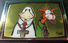 Bloom County/Outland krome rare card Berke Breathed 1995 Bill the Cat and Opus picture