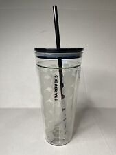 2017 Starbucks 20 oz Venti Glass Double Walled Cable Knit Tumbler picture