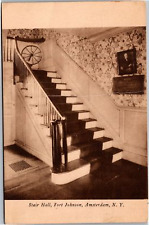 Postcard NY Amsterdam Fort Johnson Stair Hall picture