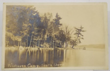 1923 Real Photo Pinehaven Camp South Shore Canton Maine Postcard picture