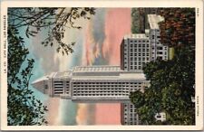 c1930s LOS ANGELES California Postcard CITY HALL Bird's-Eye View / Unused picture