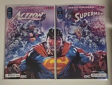 🔑ACTION COMICS #1064/SUPERMAN #13 (2024) VF+ CONNECTING COVER SET DC COMICS picture