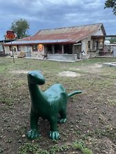 SINCLAIR DINO 8' FOOT CAST ALUMINUM Dinosaur /Gas Station Oil Pole Lighted SIGN picture
