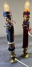 Vintage Silvestri The Wonder Of Christmas. Carolers Window Candle.  Working picture