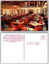 BOSTON, MA Massachusetts~ Roadside Interior PIERONI'S RESTAURANT c1950s Postcard picture