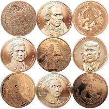 2017 Mini Mintage 1 oz .999 Pure Copper BU Round / Challenge Coin - 9 Designs picture