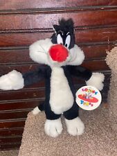 Vintage Sylvester The Cat 1995 Warner Brothers Looney Tunes 10” Plush - Lc picture