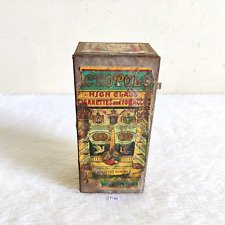 1920s Vintage D. Macropolo Cigarette Advertising Tin Box Rare Collectible T146 picture
