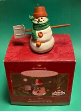 HALLMARK Snowman Ornament MAX THE SNOWMAN OF MILFORD Christmas 2000 Holiday ⛄️ picture