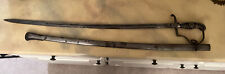WW1 PRUSSIAN/ GERMAN CAVALRY SWORD   with scabbard.  30 inch blade.  Nice picture
