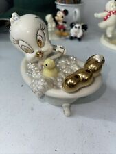 Lenox Looney Tunes Tweety Bird Scrub-a-Dub Figurine Gold Decorations Adorable picture
