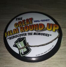 Vintage 2001 Walmart The Great Film Round Up Rediscover The Memories Pinback picture