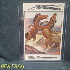 1953 Bowman Frontier Days 🔥 Card # 70 Battle Of Wild Stallions - A picture