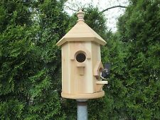 RED CEDAR DOUBLE BIRD HOUSE picture