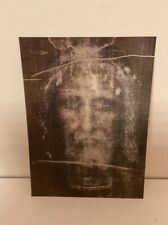 1953 The Holy Face Hologram Holy Shroud Jesus Aggemian Toppan Top Stereo picture