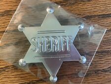 SHERIFF DEPARTMENT METAL BADGE NIP 2.75” Wide REPLICA THICK METAL VERY NICE picture