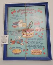 Blue and Teal Recipe Ingredient Decor Frames - Elevate Your Kitchen with a... picture