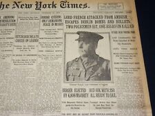 1919 DECEMBER 20 NEW YORK TIMES - LORD FRENCH ATTACKED FROM AMBUSH - NT 8537 picture