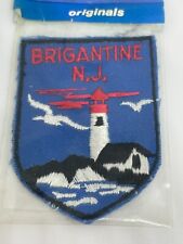 NOS Vintage Voyager Brigantine New Jersey Lighthouse Souvenir Travel Patch USA picture