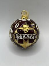 Mississippi State University Kitty Keller Cloisonne Ornament Christmas picture
