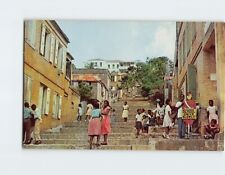 Postcard Stairway Street, Charlotte Amalie, Virgin Islands picture