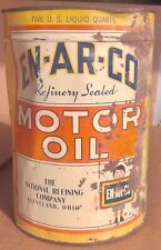 Vintage Rare Enarco EN-AR-CO 5 qt Motor Oil Can w boy on Label picture