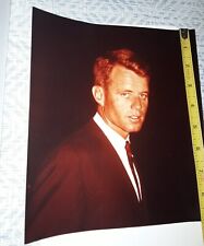1960s Robert F. Kennedy Original  Unpublished  Portrait 8x9 Photo  RARE Color picture