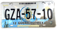 Vintage 2006-2008 Guerrero Mexico Auto License Plate Garage Wall Decor Collector picture