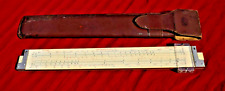 Frederick Post Co No 1462 Slide Rule with Brown Case Vintage - great condition picture