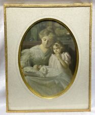 Antique 1800s Hand Painted Portrait Photograph Jamestown NY Original Glass picture