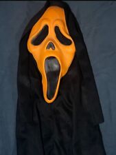 Vtg Scream Ghostface Flourescent Orange Gen 2 Mask Easter Unlimited Fun World picture