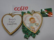 VINTAGE KURT S ADLER CHRISTMAS ORNAMENT W7191 BABY GIRL FIRST 2006 CHRISTMAS  picture