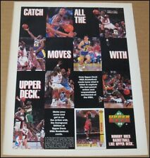 1992 Upper Deck Print Ad Michael Jordan Isiah Thomas John Stockton 1991-92 picture