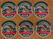 Lot of 6 unused beer labels MOOSEHEAD picture