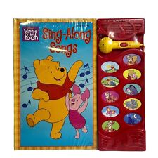 Disney Winnie The Pooh Sing Along Songs Play A Sound Hardback Book NEW Retired picture