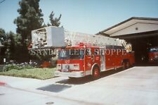 Fire Truck 127 Ladder Los Angeles County Fire Dept Carson CA 4x6 Photo #481 picture